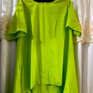 3 X $20 
Short/long blouse apple green Size 1x new never worn
